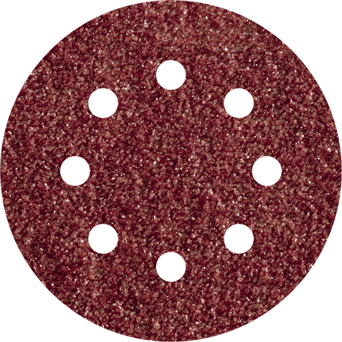Wolfcraft Haftschleifscheiben | Korund | k80 | perforiert | ø125mm | 5 Stück - 2070000
