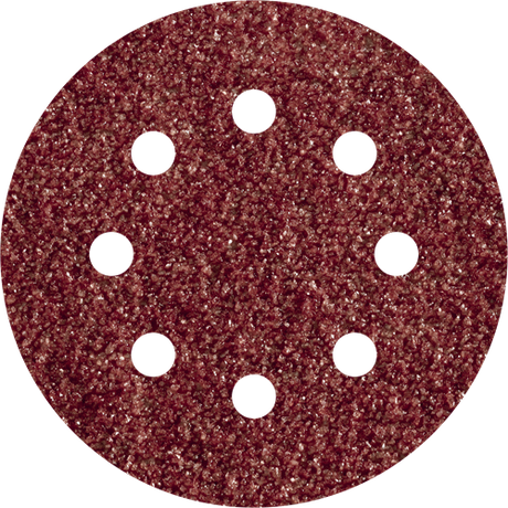 Wolfcraft Haftschleifscheiben | Korund | k80 | perforiert | ø125mm | 5 Stück - 2070000