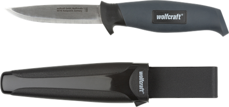 Wolfcraft Outdoormesser | mit Etui | 1 Stück - 4085000