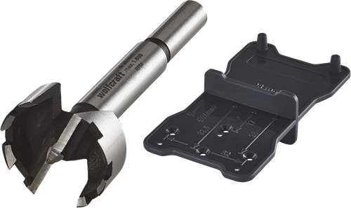 Wolfcraft 2-teilige Bohrer Bitset Forstner Black