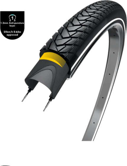 Wolff Traveler Reifen 28 x 1,50 (40-622) Antilek schwarz