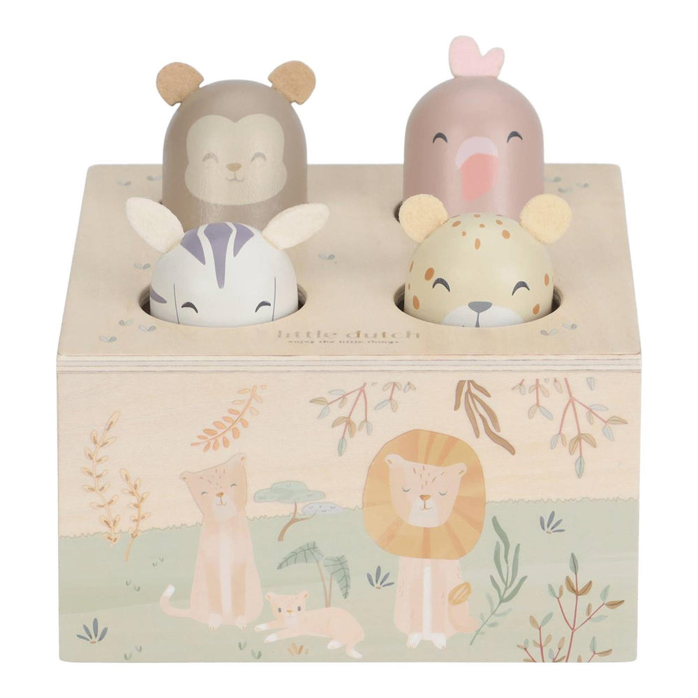 Little dutch safari friends pop-up speelgoed fsc