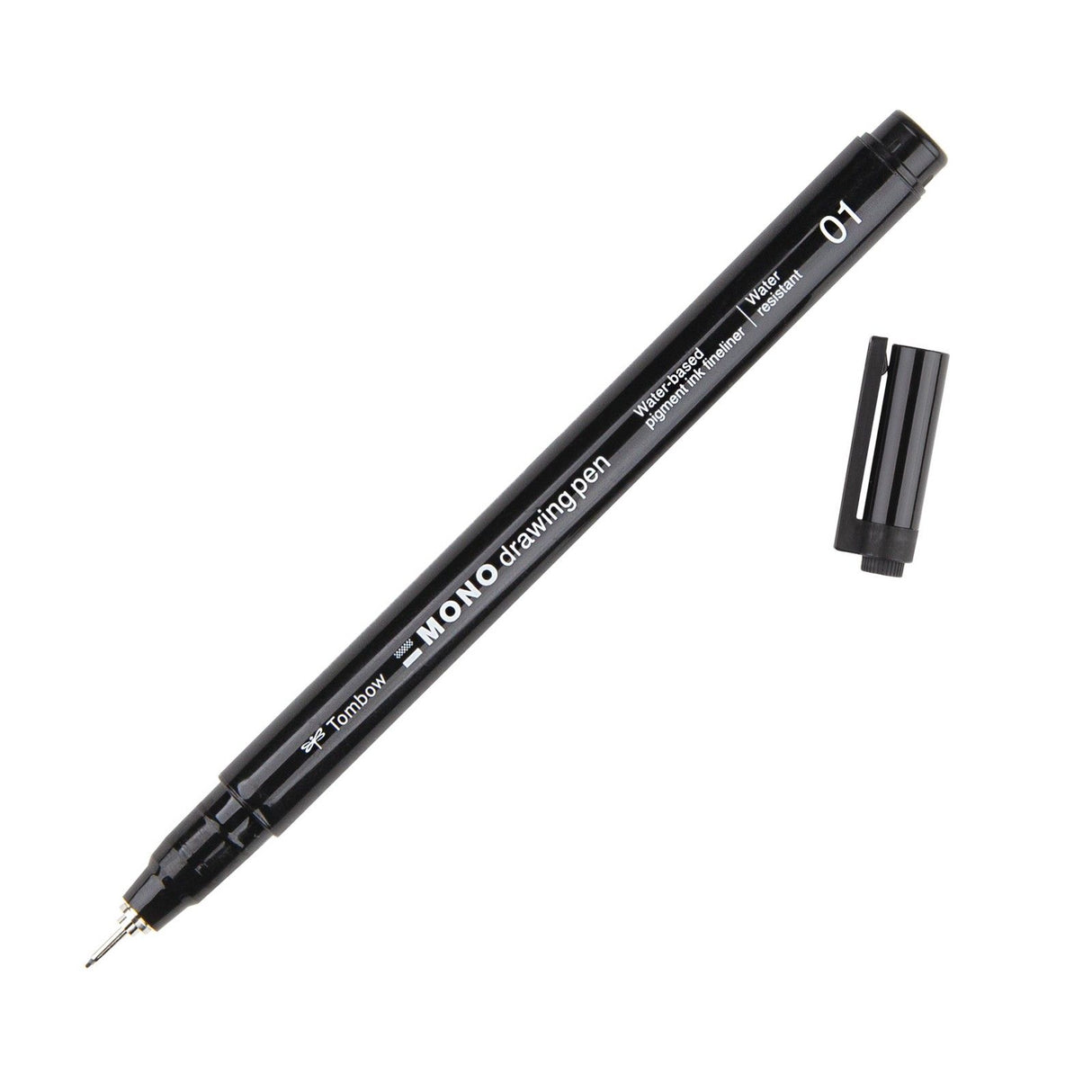 Tombow • Fineliner-Mono-Zeichenstift, Strichstärke 01 (ca. 0,25 mm), schwarz