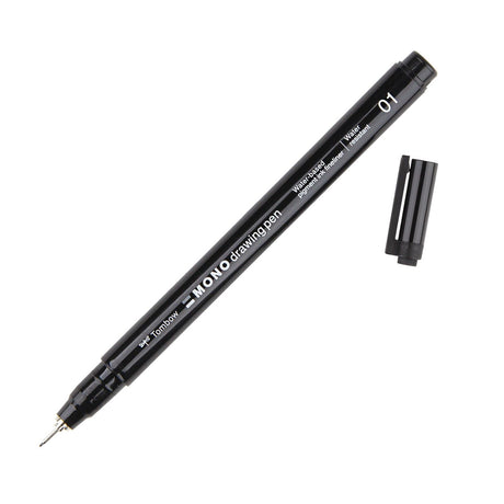 Tombow • Fineliner-Mono-Zeichenstift, Strichstärke 01 (ca. 0,25 mm), schwarz