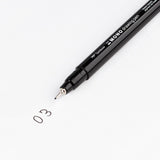 Tombow • Fineliner-Mono-Zeichenstift, Strichstärke 03 (ca. 0,35 mm), schwarz