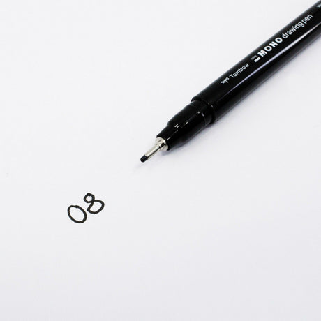 Tombow • Fineliner-Mono-Zeichenstift, Strichstärke 08 (ca. 0,60 mm), schwarz