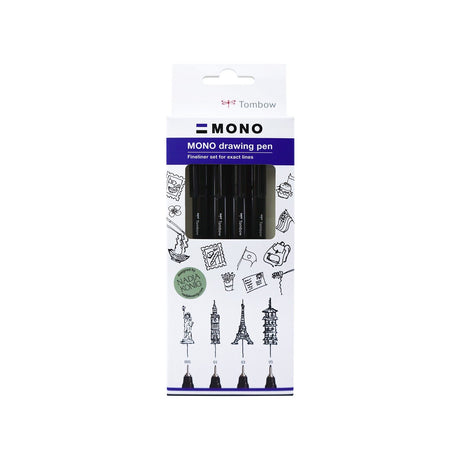 Tombow • Mono-Zeichenstift-Feinset, 4x