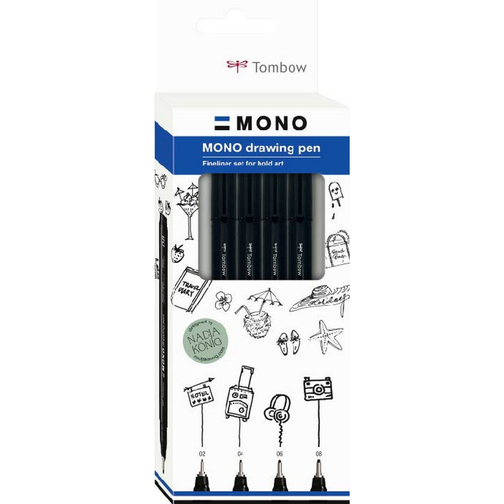 Tombow • Mono-Zeichenstift-Feinset, 4x