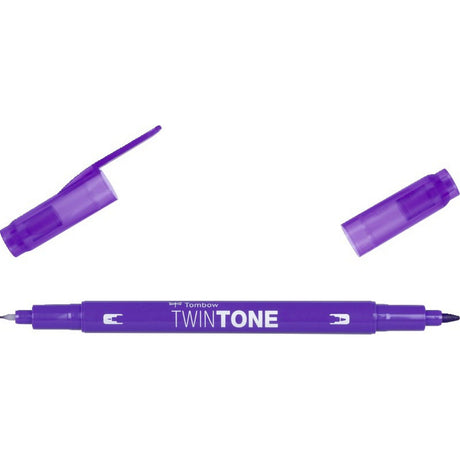 Tombow • Zweifarbiger Pinselstift mit zwei Spitzen, Traube