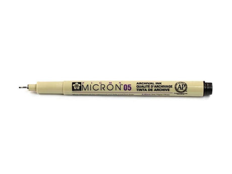 Bruynzeel Sakura Fineliner spitz Pigma Micron 0,45 mm schwarz DS a 12 Stk