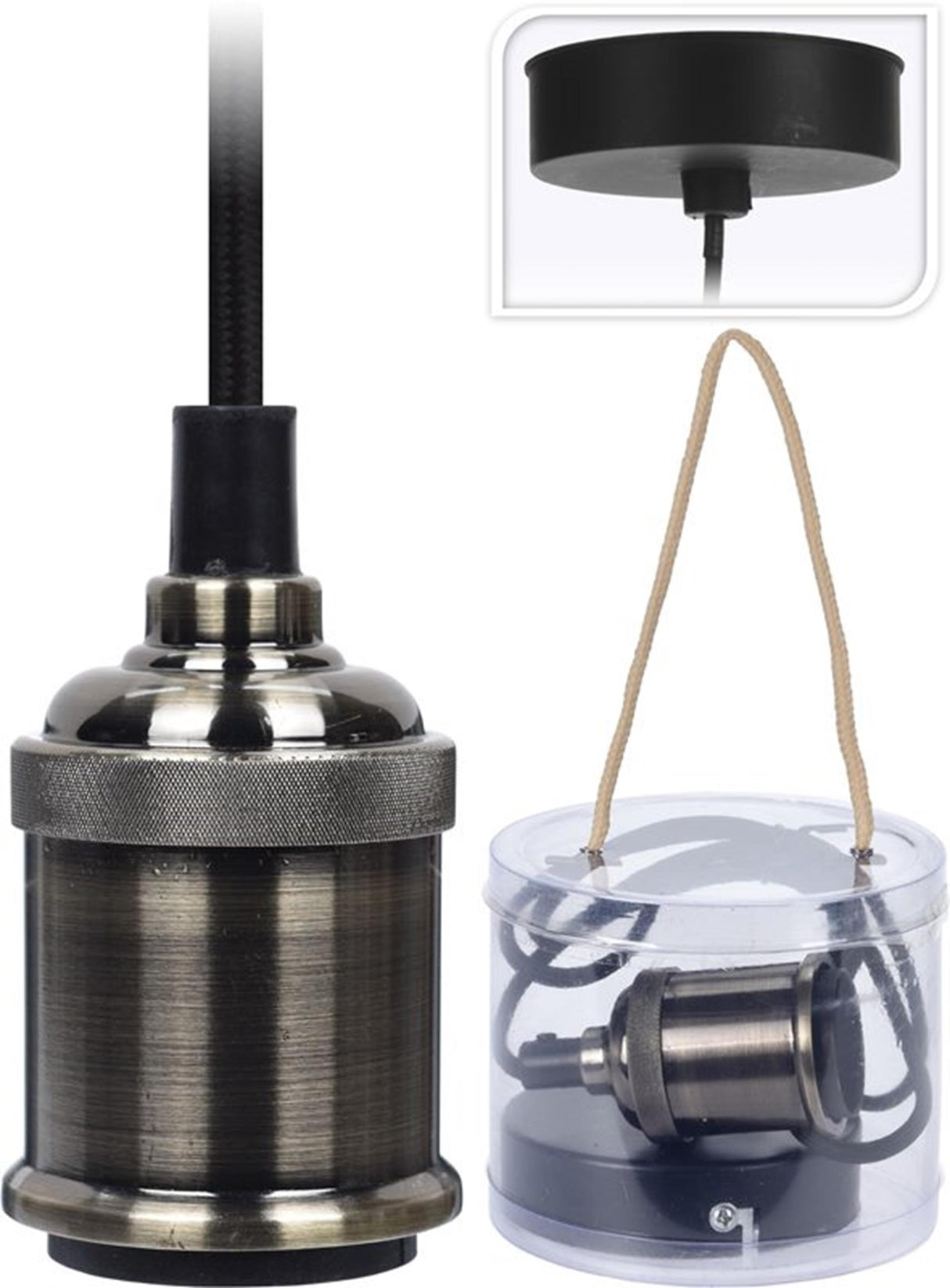 Home-Styling-Hängelampenhalter passend für 8 cm Platin