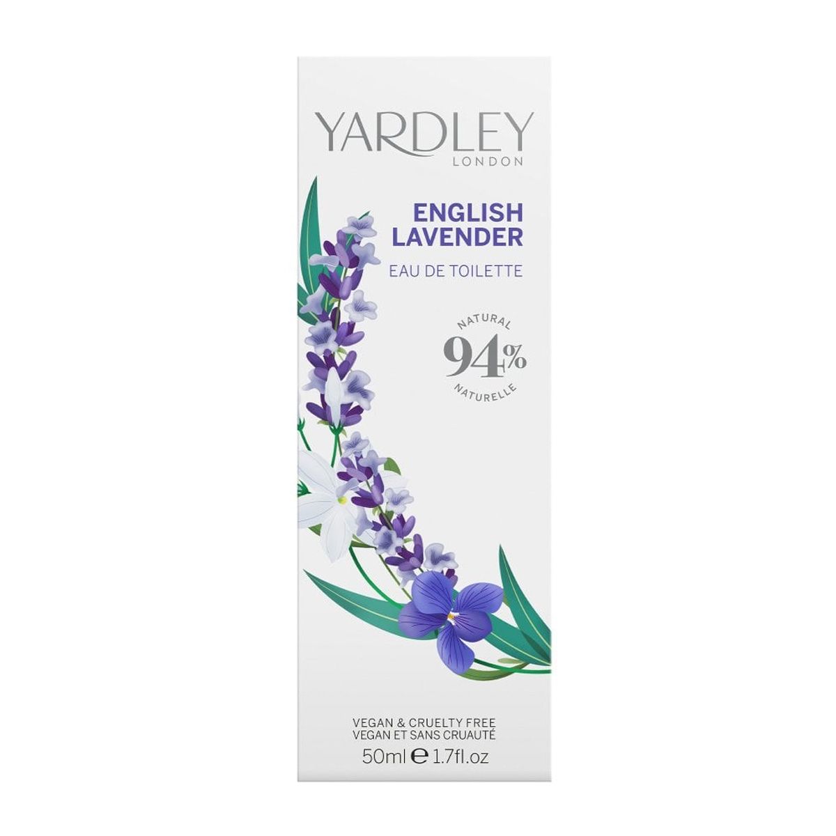 Yardley London englisches Lavendel Eau de Toilette 50ml