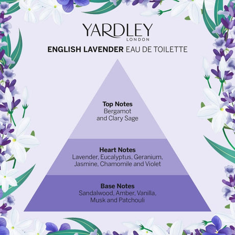 Yardley London englisches Lavendel Eau de Toilette 50ml