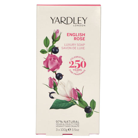 Yardley London Englische Rosenseife 3x100gr.