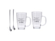 Excellent Houseware Latte Macchiato-Set, 4-teilig, 300 ml