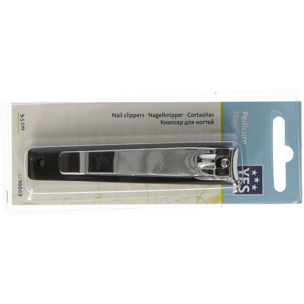 Ja Nagelknipser mit Verschluss silber 9,2 cm