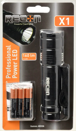 Taschenlampe Profi 150 Meter inkl. 3xaaa
