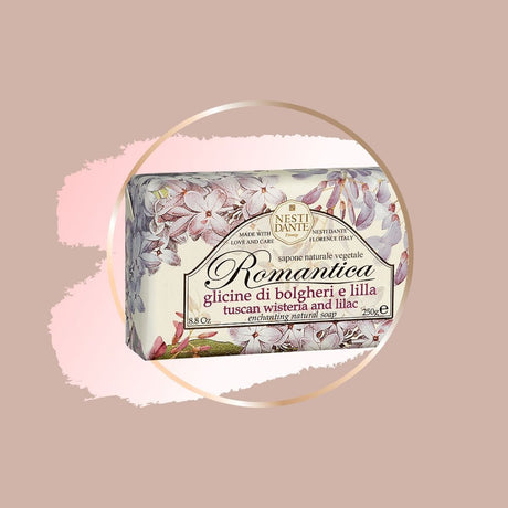 Nesti Dante Romantica toskanische Glyzinien-Lilien-Seife 250gr.