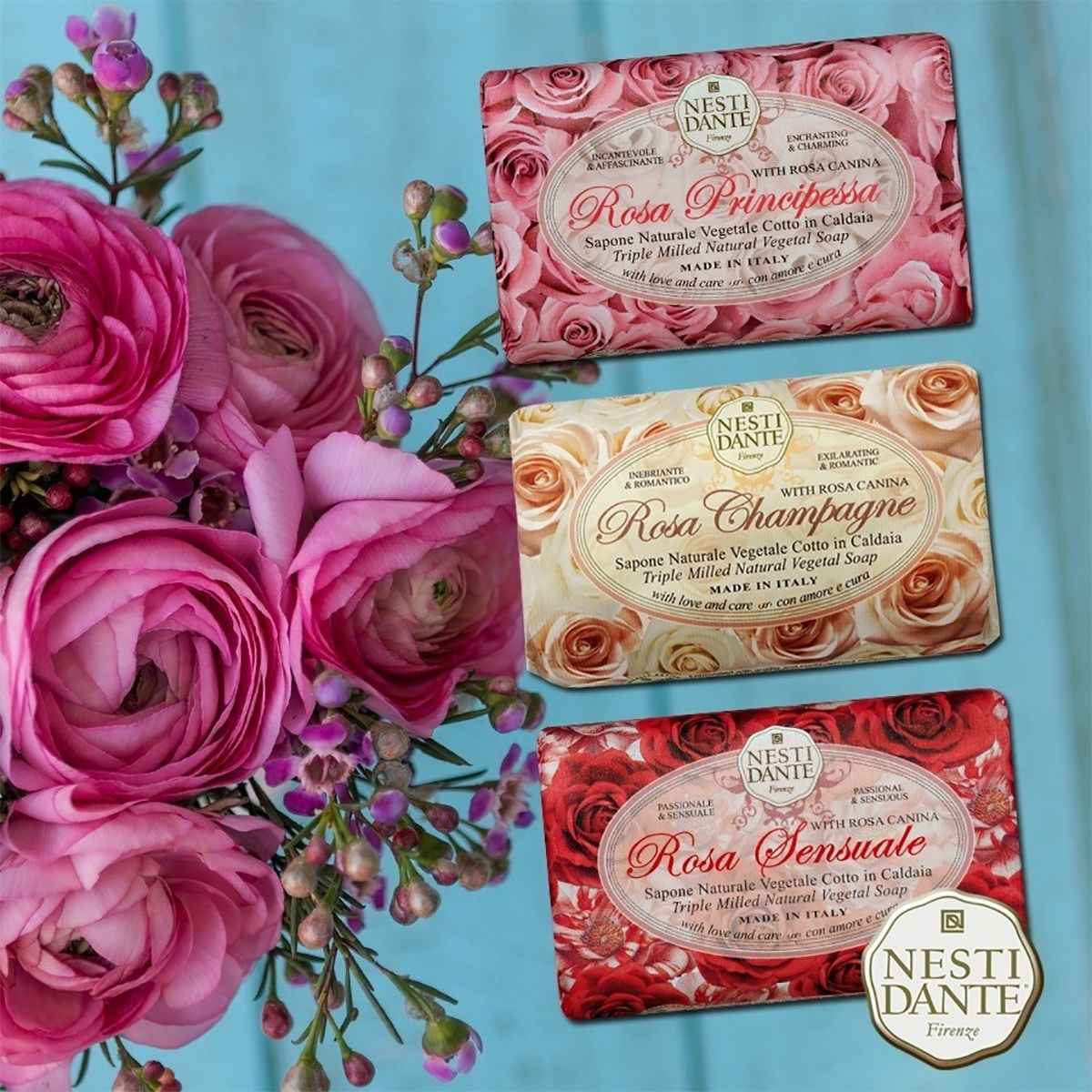 Nesti Dante Rosa Prinsensa Seife 150gr.