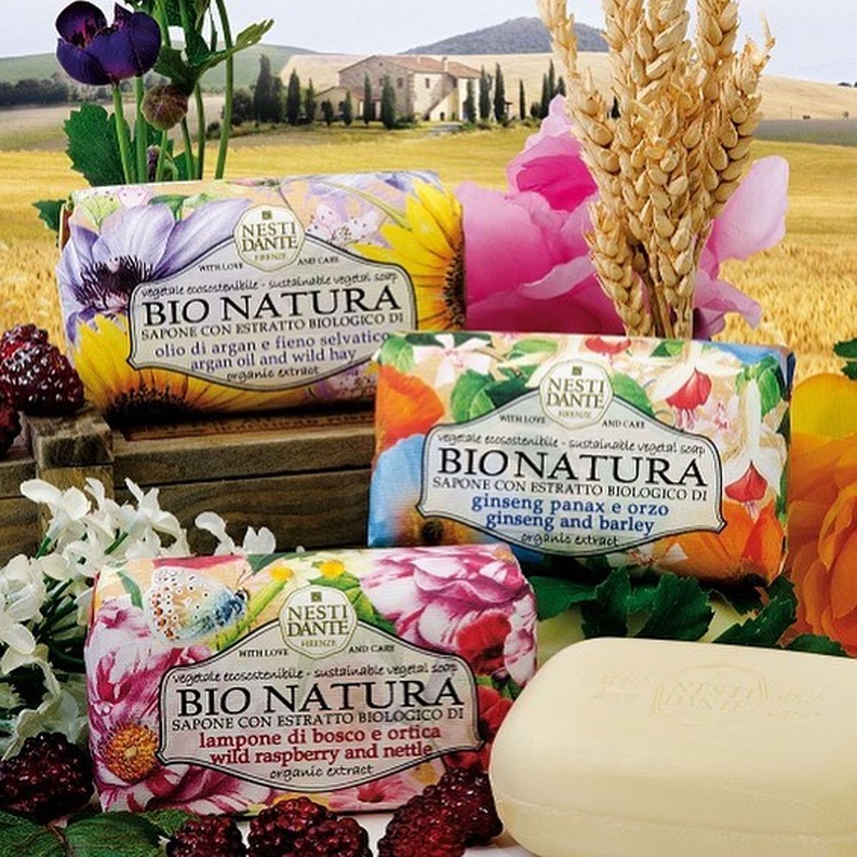 Nesti Dante Bionatura Wildhimbeer-Brennnessel-Seife 250gr.