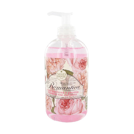 Nesti Dante Romantica Rose Pfingstrose Seifenpumpe 500 ml