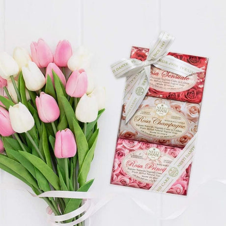 Nesti Dante Geschenkset Seife rosa 3x150gr.