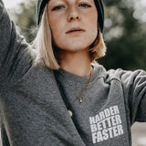 Zena sweater hbf mid heather grey xl
