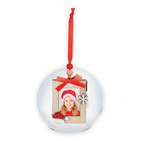 Zep Foto Weihnachtskugel Voski Red CH32R 2x3,5x4,5 cm