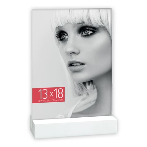 ZEP -Fotorahmen EQ68WH DRESDA Weiß vertikal 15x20 cm