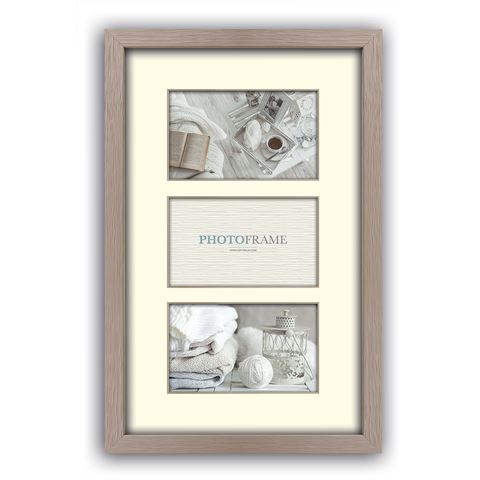 Zep Bilderrahmen V33102 Regent 2 Taupe 3x 10x15 cm (23x40)