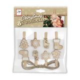 Zep Weihnachtskit Holzklammern braune Lk39b 8 Stück
