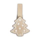 Zep Weihnachtskit Holzklammern braune Lk39b 8 Stück