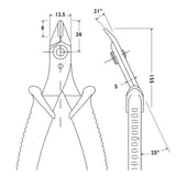 Piergiacomi-Seitenschneider | 138mm | Präzision | 1 Stück - pg-tr30 pg-tr30