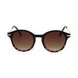 Spectrum-Sonnenbrille, rund, halbschildkrötenschwarz, für Damen
