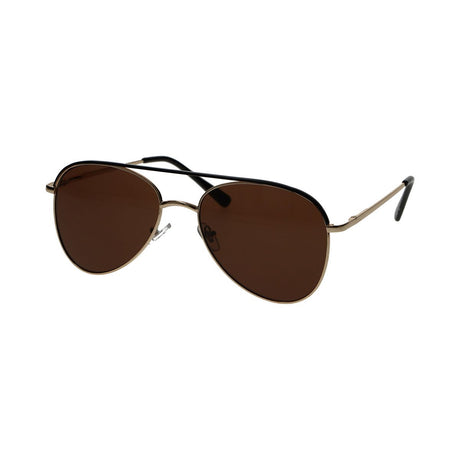 Spectrum Sonnenbrille Pilot Gold Schwarz Braun Herren
