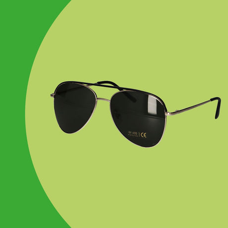 Spectrum Sonnenbrille Pilot Gold Schwarz Grün Herren