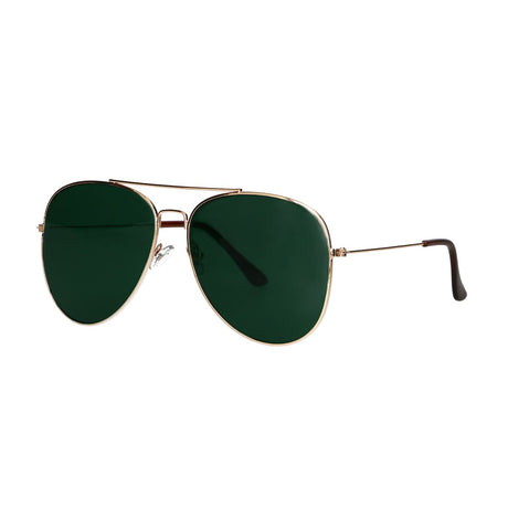 Spectrum Sonnenbrille Pilot goldgrünes Glas