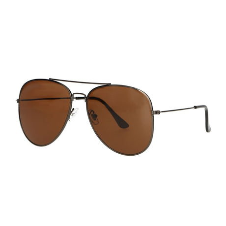 Spectrum Sonnenbrille Pilot silberbraunes Glas