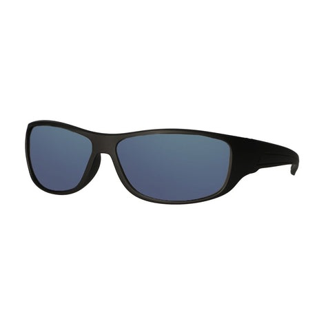 Spectrum-Sonnenbrille aus mattschwarzem, blauem Glas