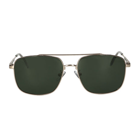 Spectrum Sonnenbrille aus grünem Glas und Messing für Herren