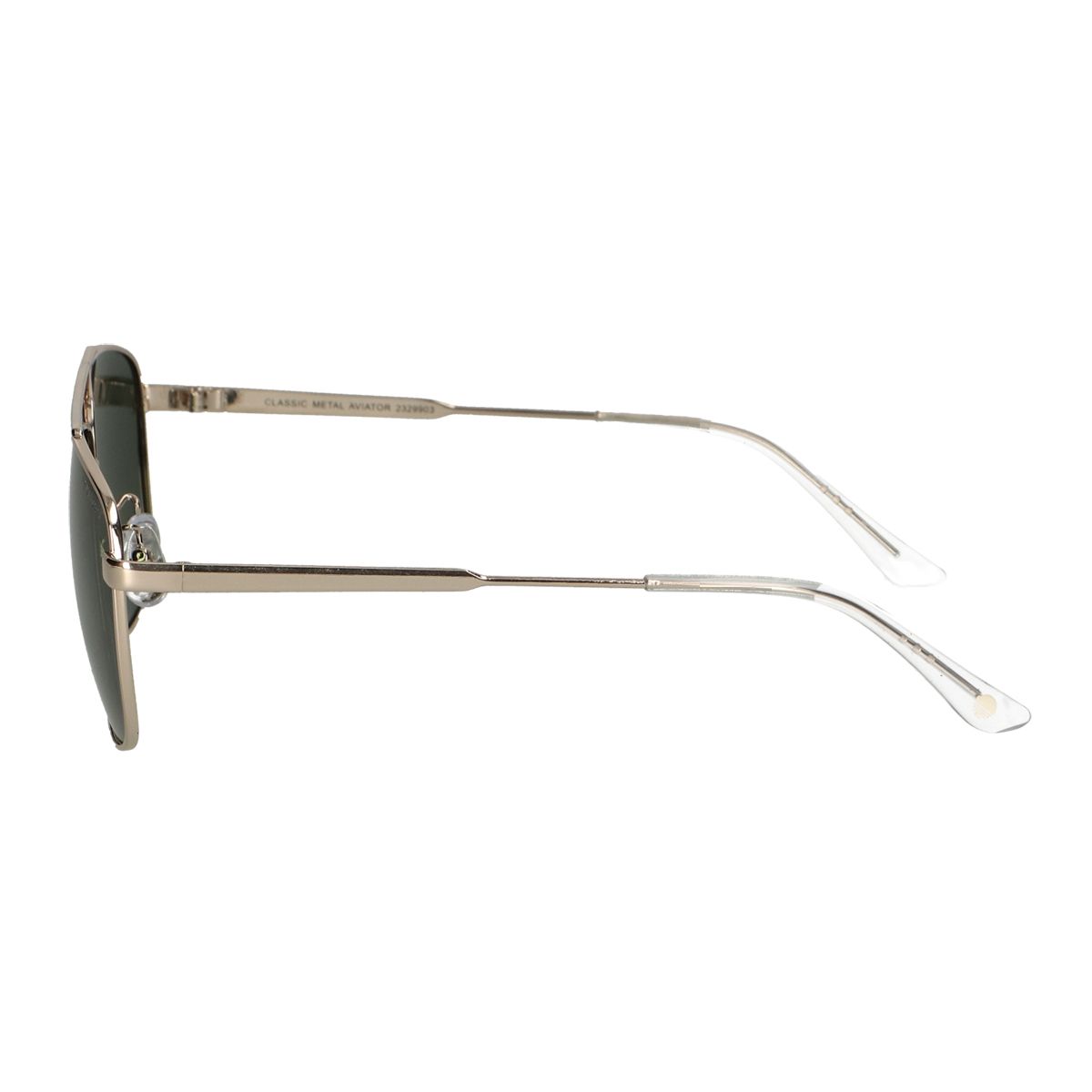 Spectrum Sonnenbrille aus grünem Glas und Messing für Herren