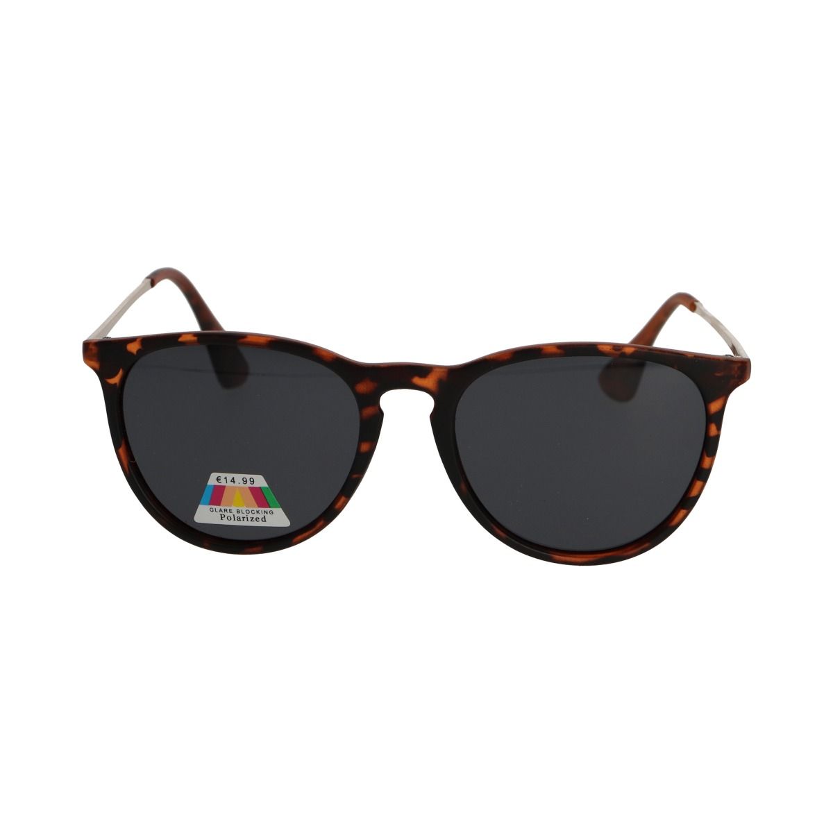 Spectrum polarisierte Sonnenbrille rund schildpatt goldgrau Damen