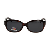 Spectrum polarisierte Sonnenbrille oval schildpattgrau Damen