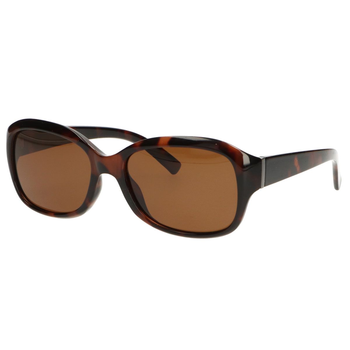 Spectrum polarized zonnebril ovaal tortoise bruin dames