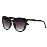 Spectrum polarized zonnebril cate eye zwart smoke glas dames