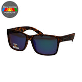 Spectrum polarisierte Sonnenbrille, quadratisch, schildkrötenblau, Unisex