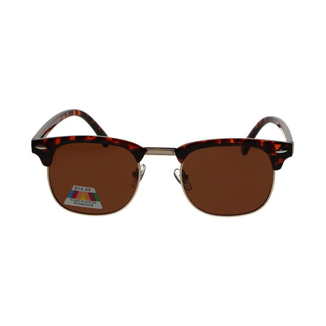 Spectrum polarisierte Sonnenbrille Club Square Havanna Goldbraun Unisex