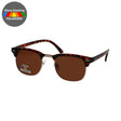 Spectrum polarisierte Sonnenbrille Club Square Havanna Goldbraun Unisex