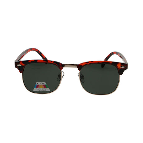 Spectrum polarisierte Sonnenbrille Club Square Havana Gold Grün Unisex