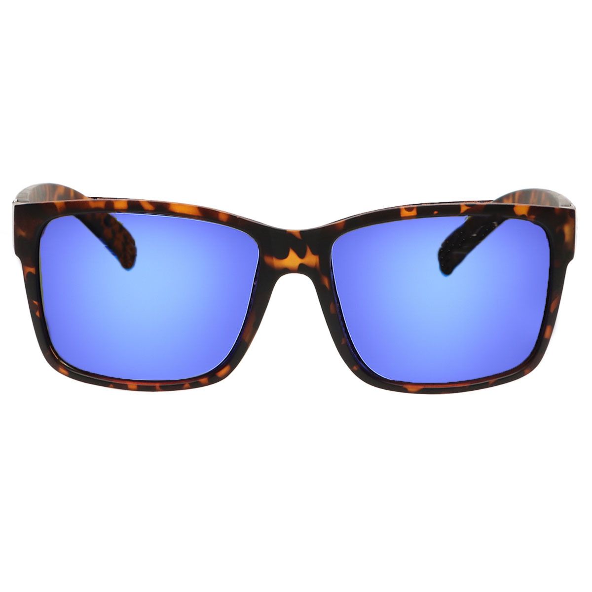 Spectrum polarized zonnebril vierkant tortoise blauw unisex